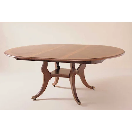 Oval Dining Table with Leaf