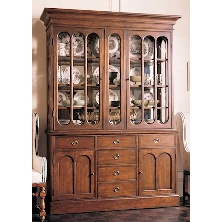 89" Six Drawer China Cabinet