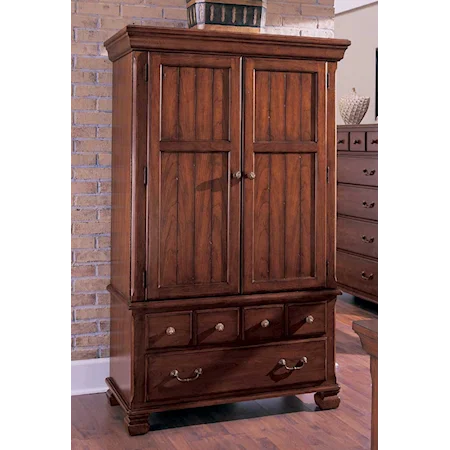 68" Two Drawer Chest with Doors