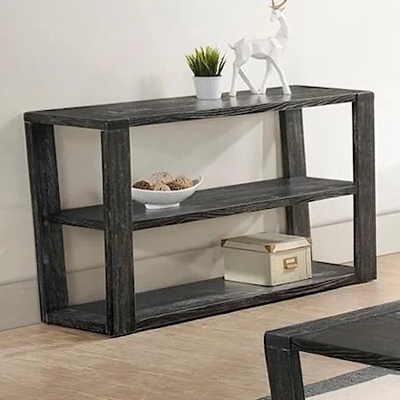 Sofa Table with 2 Shelves