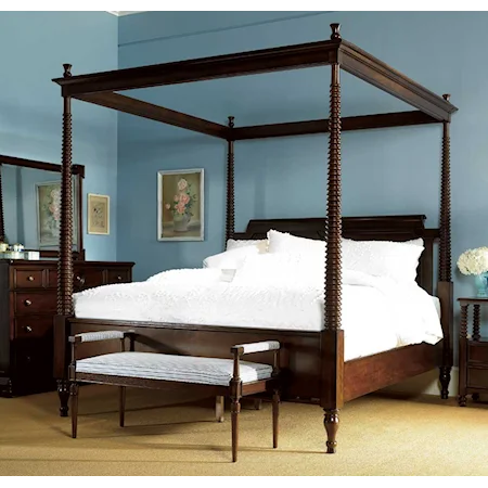 88.875" King Size Canopy Bed