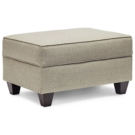 Transitional Ottoman with Storage