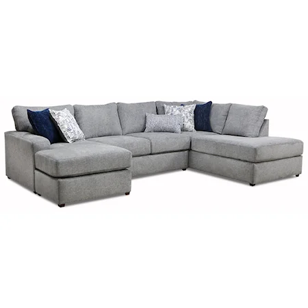 Contemporary 2-Piece Sectional with Chaise