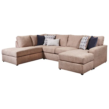 Contemporary 2-Piece Sectional with Chaise