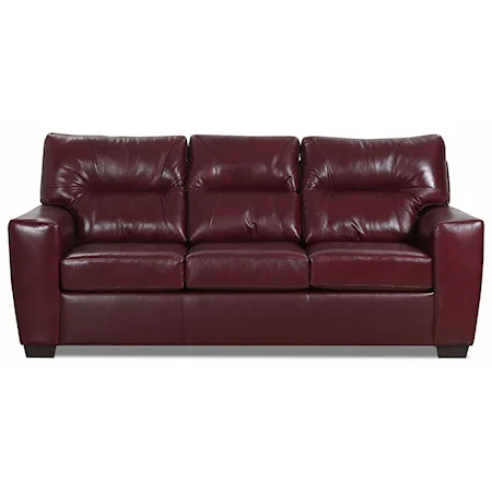 Contemporary Sofa with Channeled Back