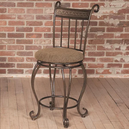 Counter Height Stool w/ Upholstered Seat