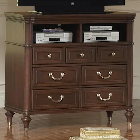 Small TV Console with 7 Drawers