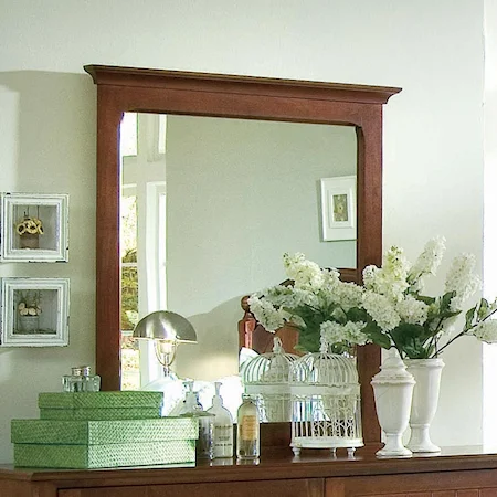 Wood Framed Vertical Dresser Mirror