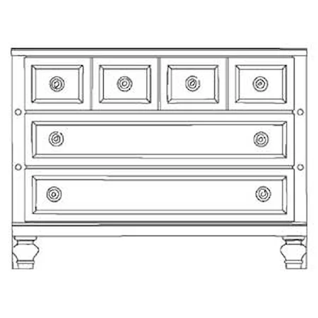 Cottage Style Three Drawer Dresser