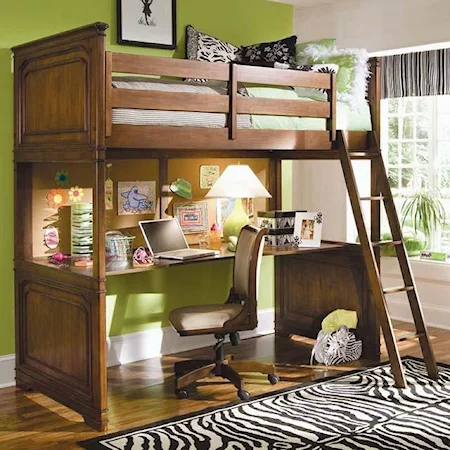 Twin Loft Bed with Desk Top