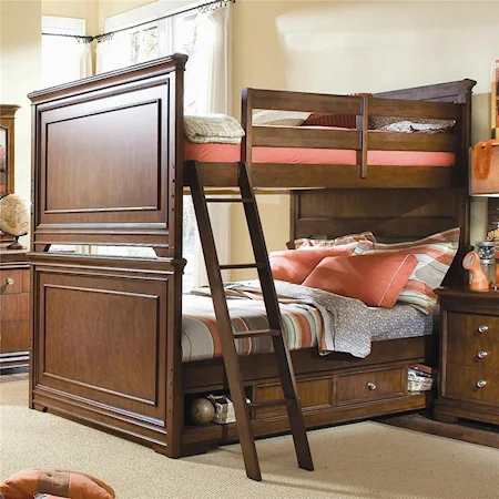 Full Size Bunk Bed with Underbed Drawer Box