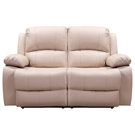 Leather Power Reclining Loveseat