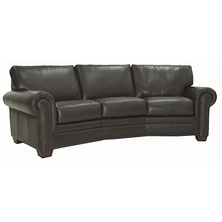 3-Seat Leather Conversation Sofa