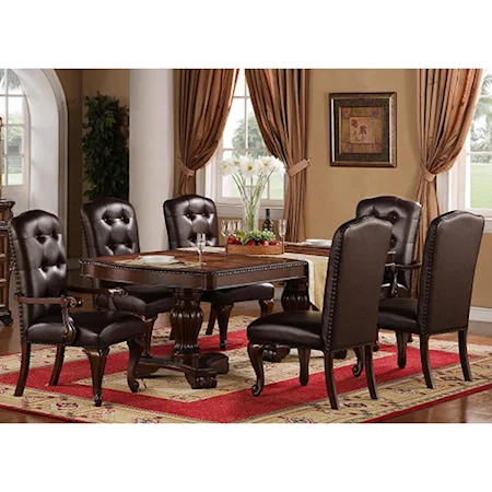 7 Piece Traditional Dining Set