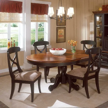Round Pedestal Extension Table
