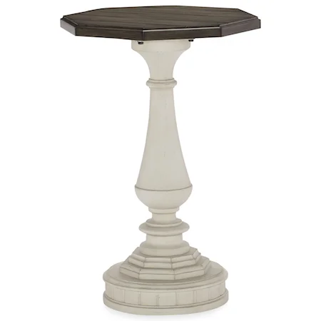 Pedestal Chairside Table