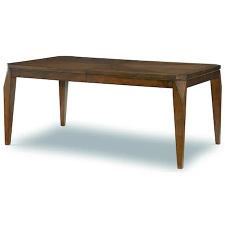 Transitional Rectangular Dining Table with 1 18" Leaf