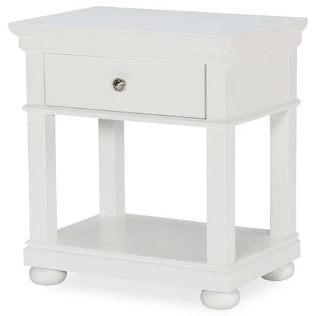 Open Nightstand with Motion Activated Light