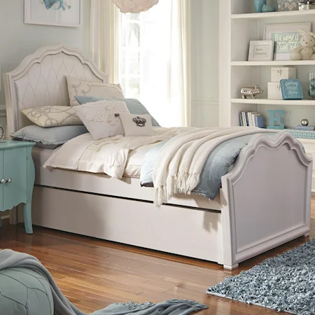 Full Upholstered Bed with Underbed Storage or Trundle