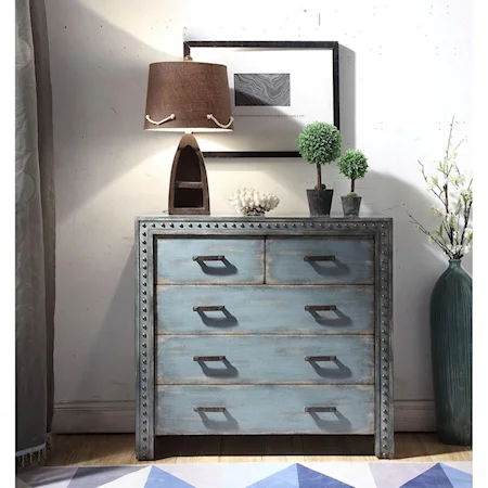 Transitional Accent Chest with 5 Drawers