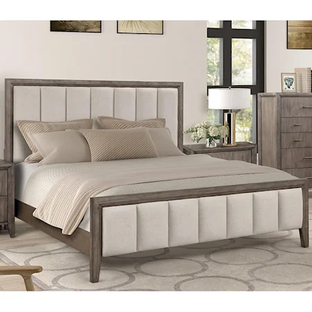 Contemporary King Upholstered Bed