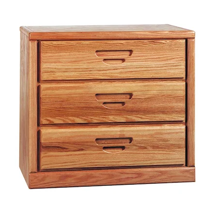 Casual Three Drawer Chest