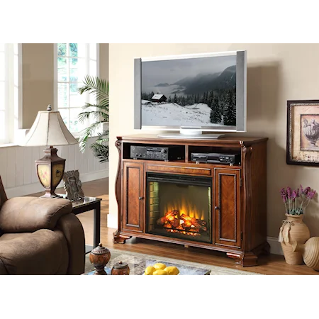 Cambridge Media Center with Fireplace