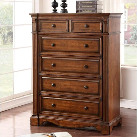 Traditional Parliament Chest with 6-Drawers