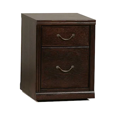 Rolling Two Drawer File Cabinet