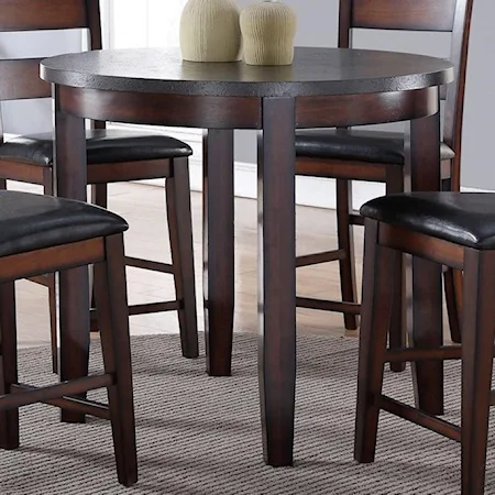 42" Round Counter Height Table with Stain Resistant Top