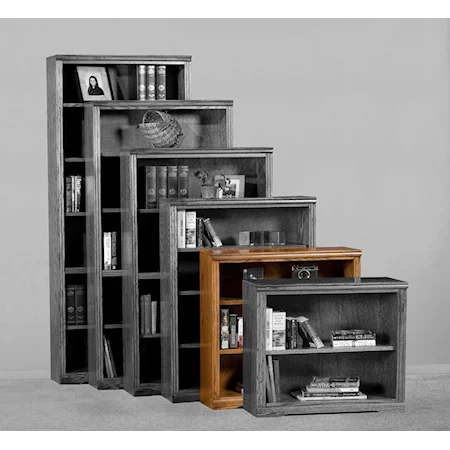 Bookcase With Adjustable Two Shelves