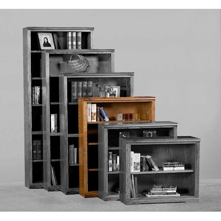 Bookcase With Adjustable Three Shelves