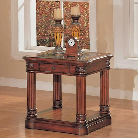 End Table With Granite Top