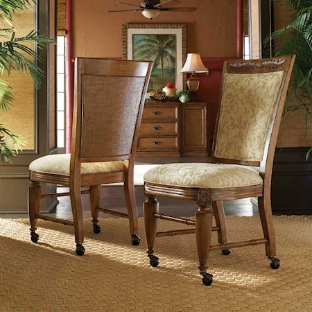 Dining Side Chair with Casters