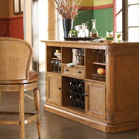 Bar with Removable Wine Rack