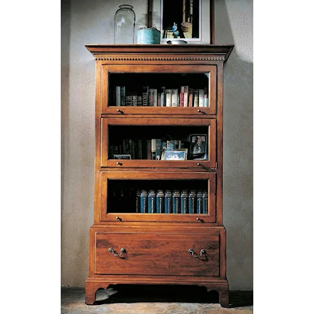 Lawyer's Bookcase with Antiqued Glass