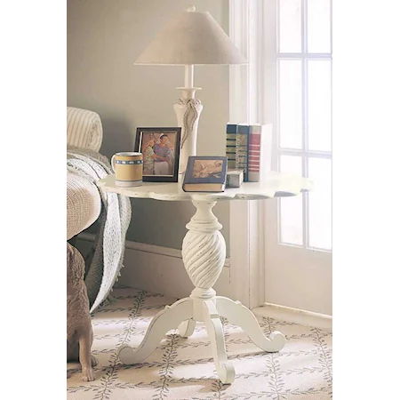 Seaside Pedestal Lamp Table