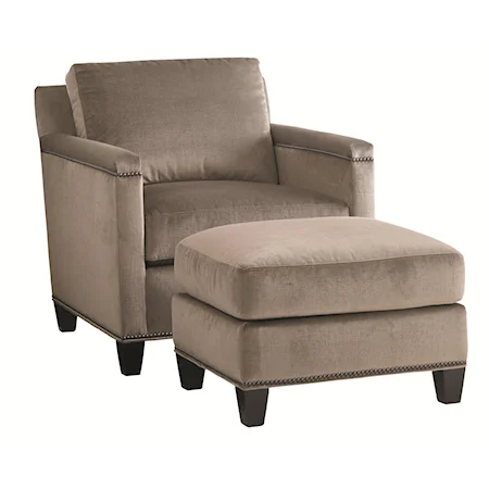 Strada Chair and Ottoman Set