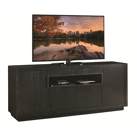 Berlinetta Media Console with Wire Management Grommets and Adjustable Shelves