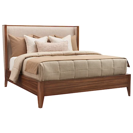 Mirah Upholstered Panel Bed California King Size