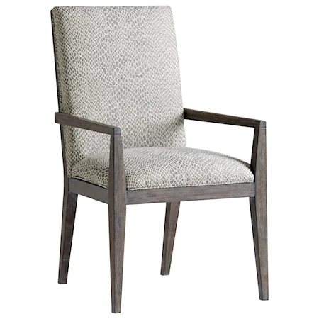 Bodega Upholstered Arm Chair in Custom Fabric