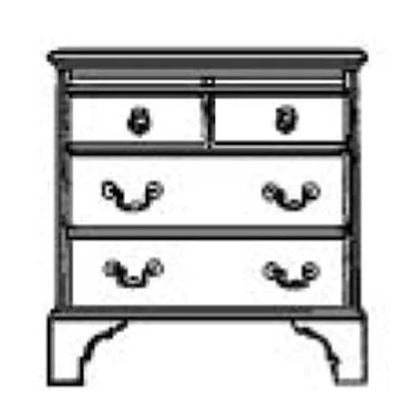 Commode with 4 Drawers and Shelf