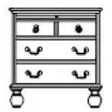 Carolina Night Chest with 4 Drawers