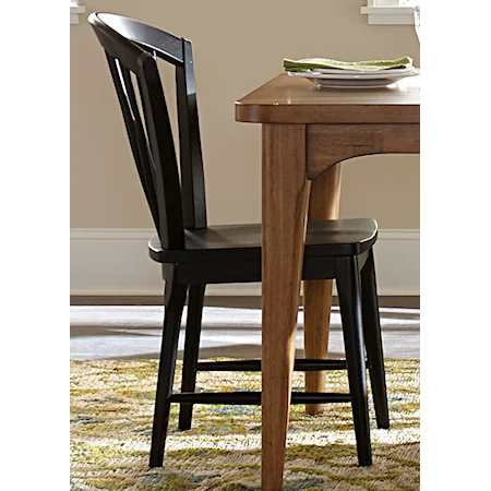 RTA Windsor Side Chair with Light Distressing Finish