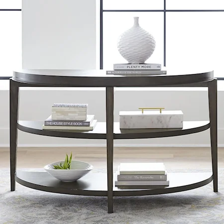 Contemporary 2-Shelf Sofa Table