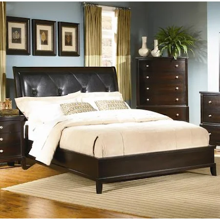 King Uphosltered Panel Bed