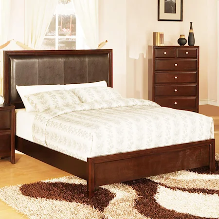 Queen Upholstered Panel Bed