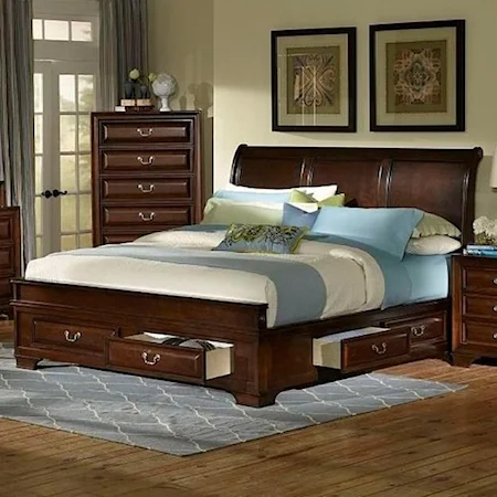 California King Storage Bed