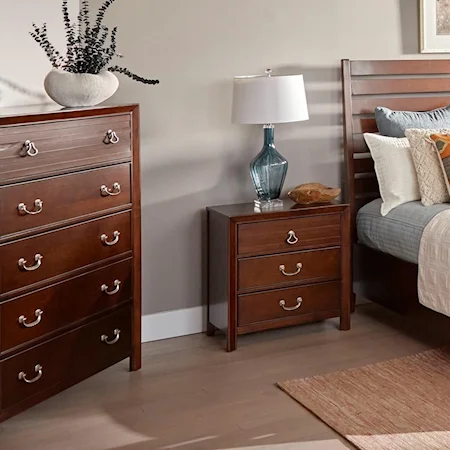 Transitional Chest with Five Drawers