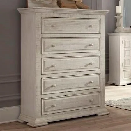 Traditional Five Drawer Chest